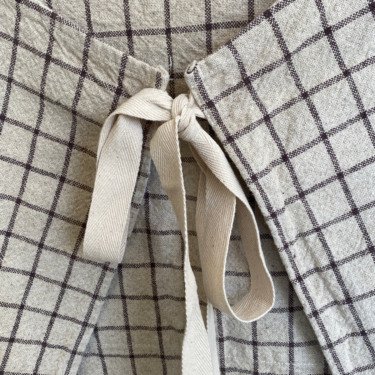 CANA Apron w/pockets | Naturel/Oxyde by CHARVET EDITIONS (charvet-editions-apron-cana-naturel)