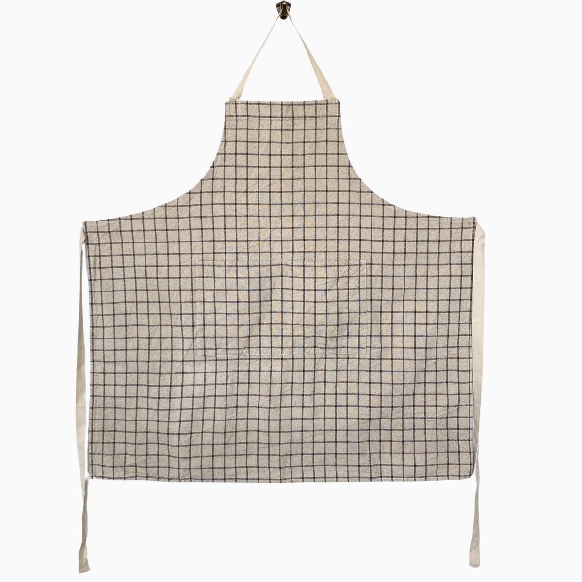 CANA Apron w/pockets | Naturel/Oxyde by CHARVET EDITIONS (charvet-editions-apron-cana-naturel)