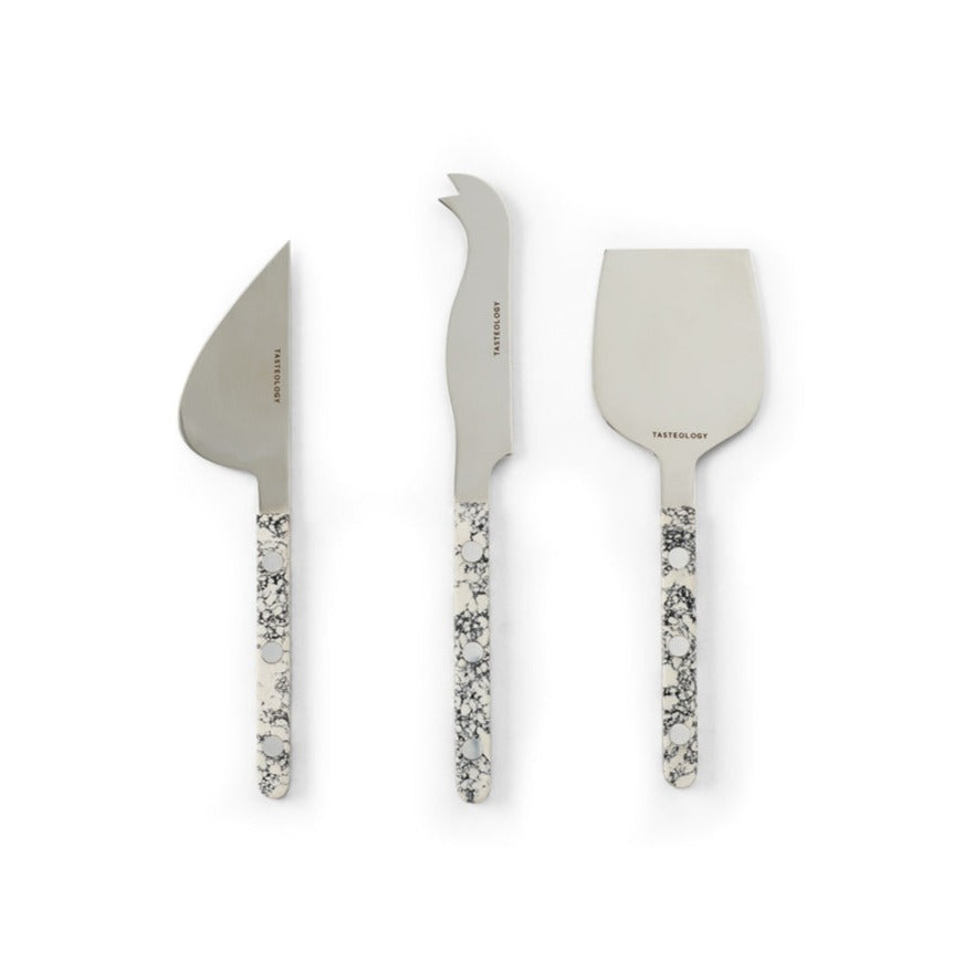 Resin Cheese Knives Set of 3 - Monochrome