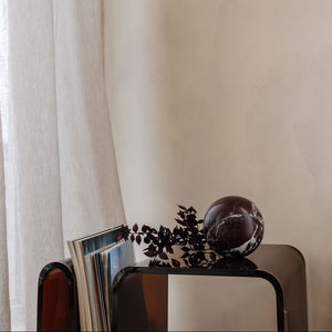 Cotheory Orbit Table Sculpture | L | Rosso Levanto