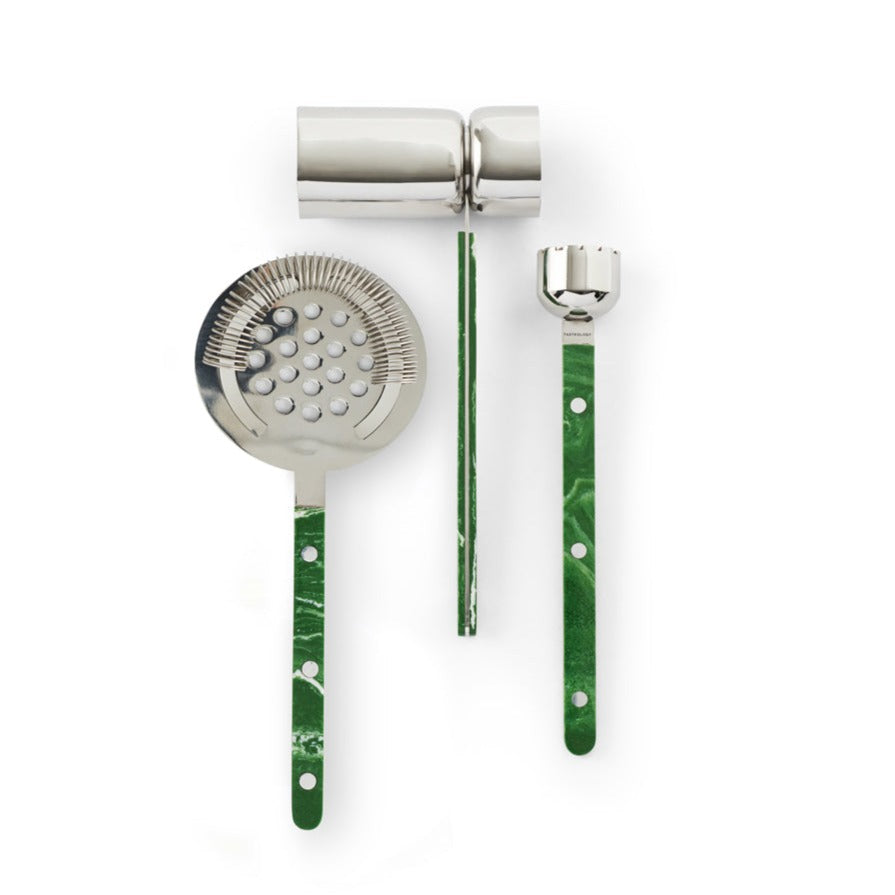 Cocktail Tools Set of 3 | Emerald