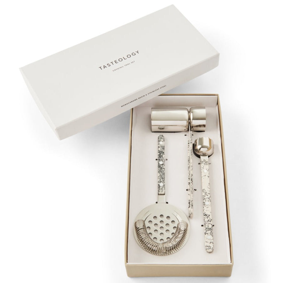 Cocktail Tools Set of 3 | Monochrome by TASTEOLOGY (cocktail-tools-set-of-3-monochrome)