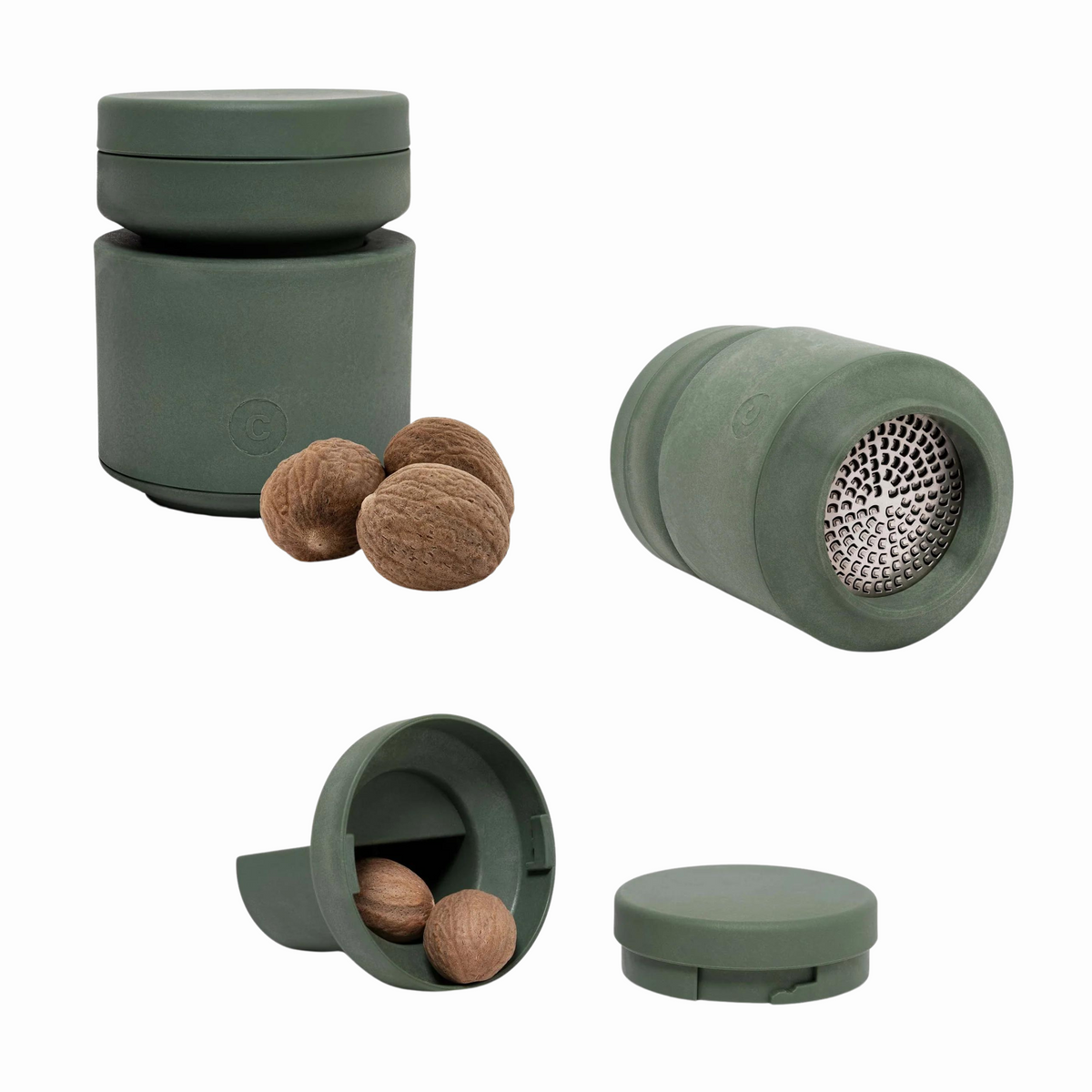 BILLUND Nutmeg Grater | Green by CRUSHGRIND (billund-nutmeg-green)