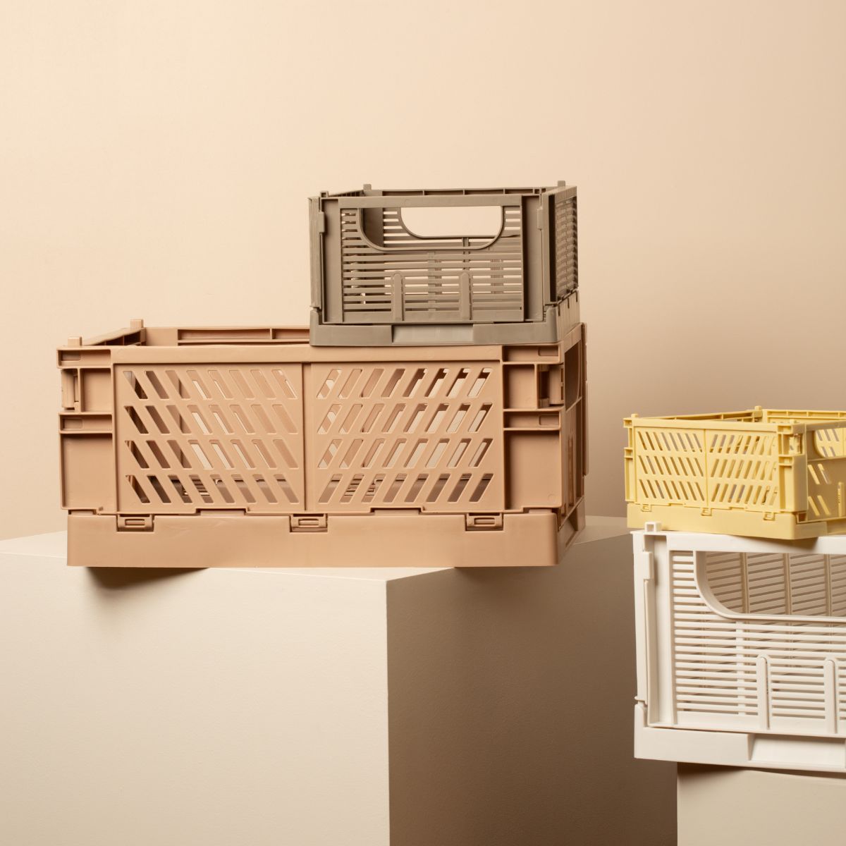 Slant Collapsible Crate | M | 33x25cm | Tuscany