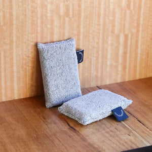 Hemp Marle Sponge | Black (Set of 2) by DESIGNSTUFF (hemp-marle-sponge-black-set-of-2)