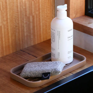 Sink Tray and Sponge Holder Silicone | Camel by DESIGNSTUFF (sink-tray-and-sponge-holder-silicone-camel)