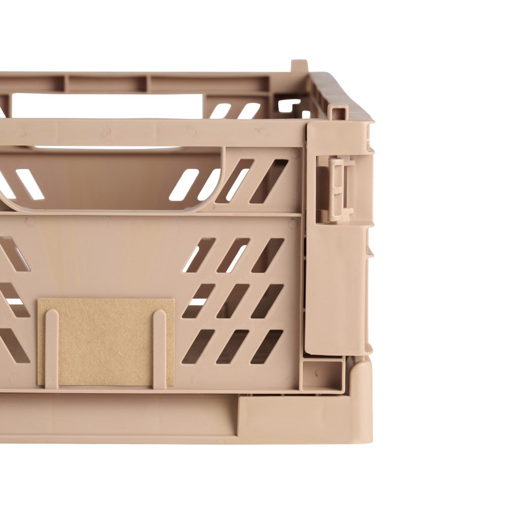 Slant Collapsible Crate | L | 50 x 33cm | Tuscany by DESIGNSTUFF (slant-collapsible-crate-l-50-x-33cm-tuscany)