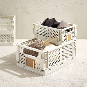 Slant Collapsible Crate | L | 50 x 33cm | Grey