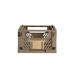 Slant Collapsible Crate | M | 33x25cm | Taupe