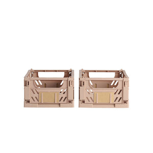 Slant Collapsible Crate | S | 25x16cm | Tuscany (2pc)