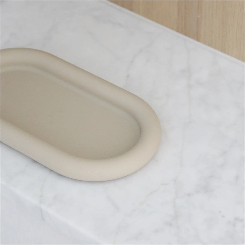 Bubble Silicone Tray | 22cm | Sand by DESIGNSTUFF (bubble-silicone-tray-22cm-sand)