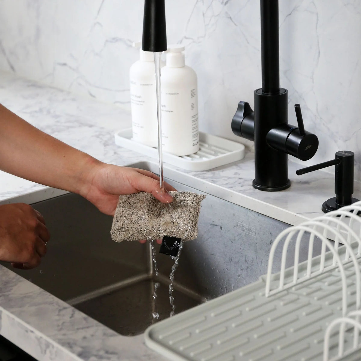 Hemp Marle Sponge | Black (Set of 2) by DESIGNSTUFF (hemp-marle-sponge-black-set-of-2)