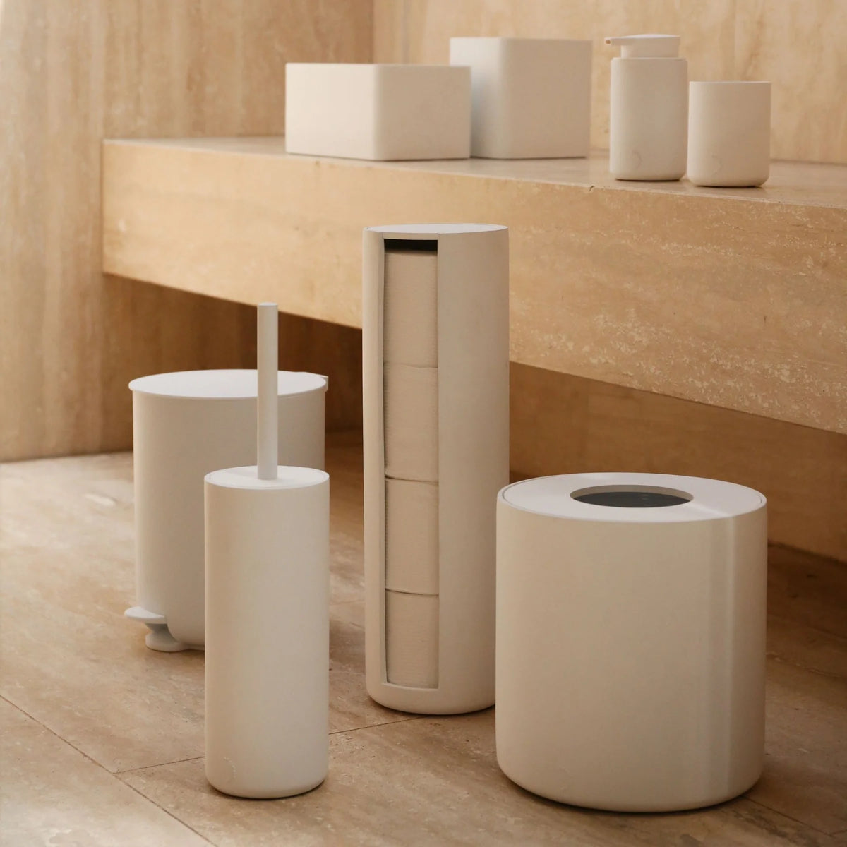 DESIGNSTUFF ARC Rectangle Tissue Box | White