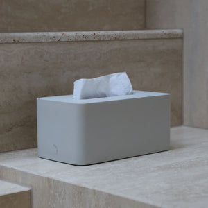 DESIGNSTUFF ARC Rectangle Tissue Box | Stone