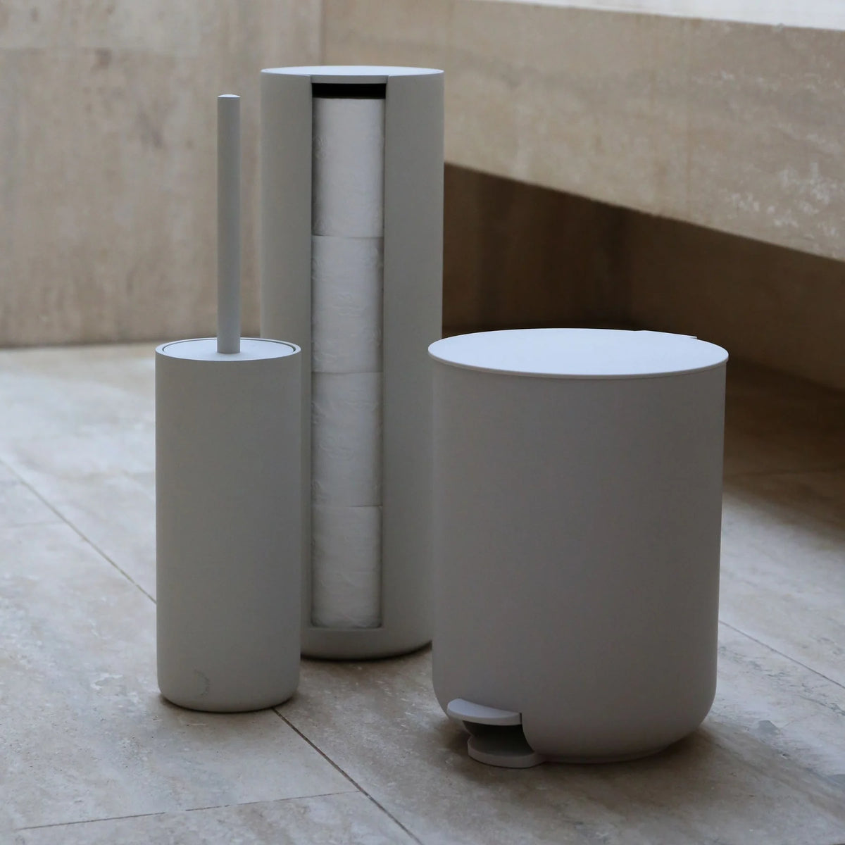 Designstuff ARC Toilet Paper Storage Holder | Stone