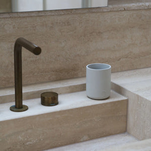 Designstuff ARC Tumbler | Toothbrush Holder | Stone