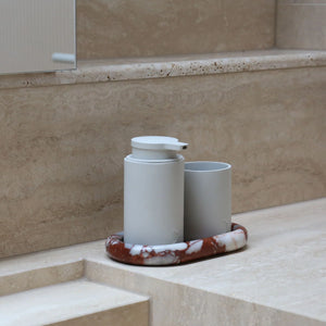 Designstuff ARC Tumbler | Toothbrush Holder | Stone