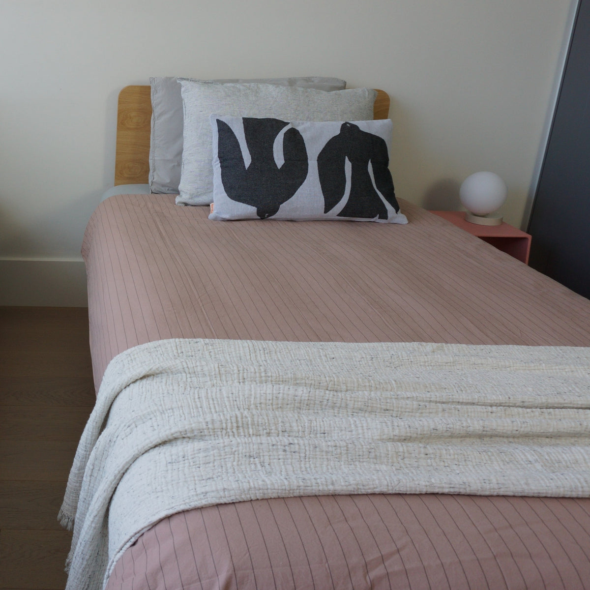 DAGNY Bed Linen Set | Single | Straw/Bark by BY NORD (by-nord-bed-linen-dagny-straw-w-bark)