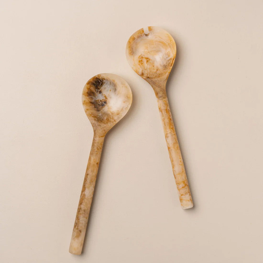 Flow Resin Salad Servers | Iced Coffee