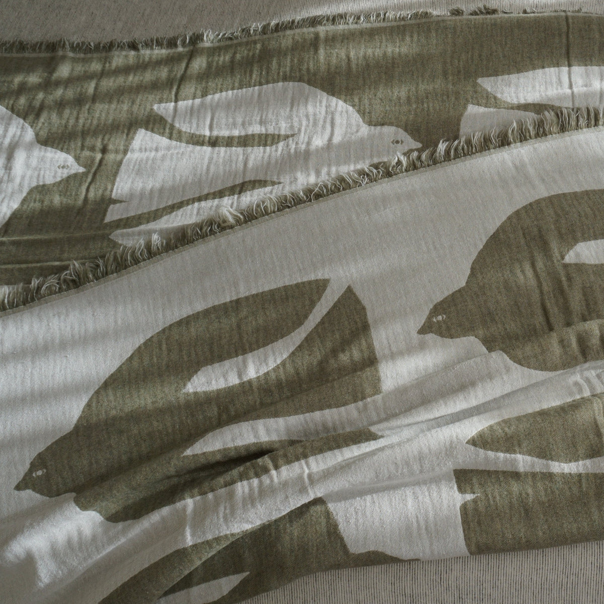 EARLY BIRD Throw | Olive by BRITA (brita-early-bird-throw-olive)