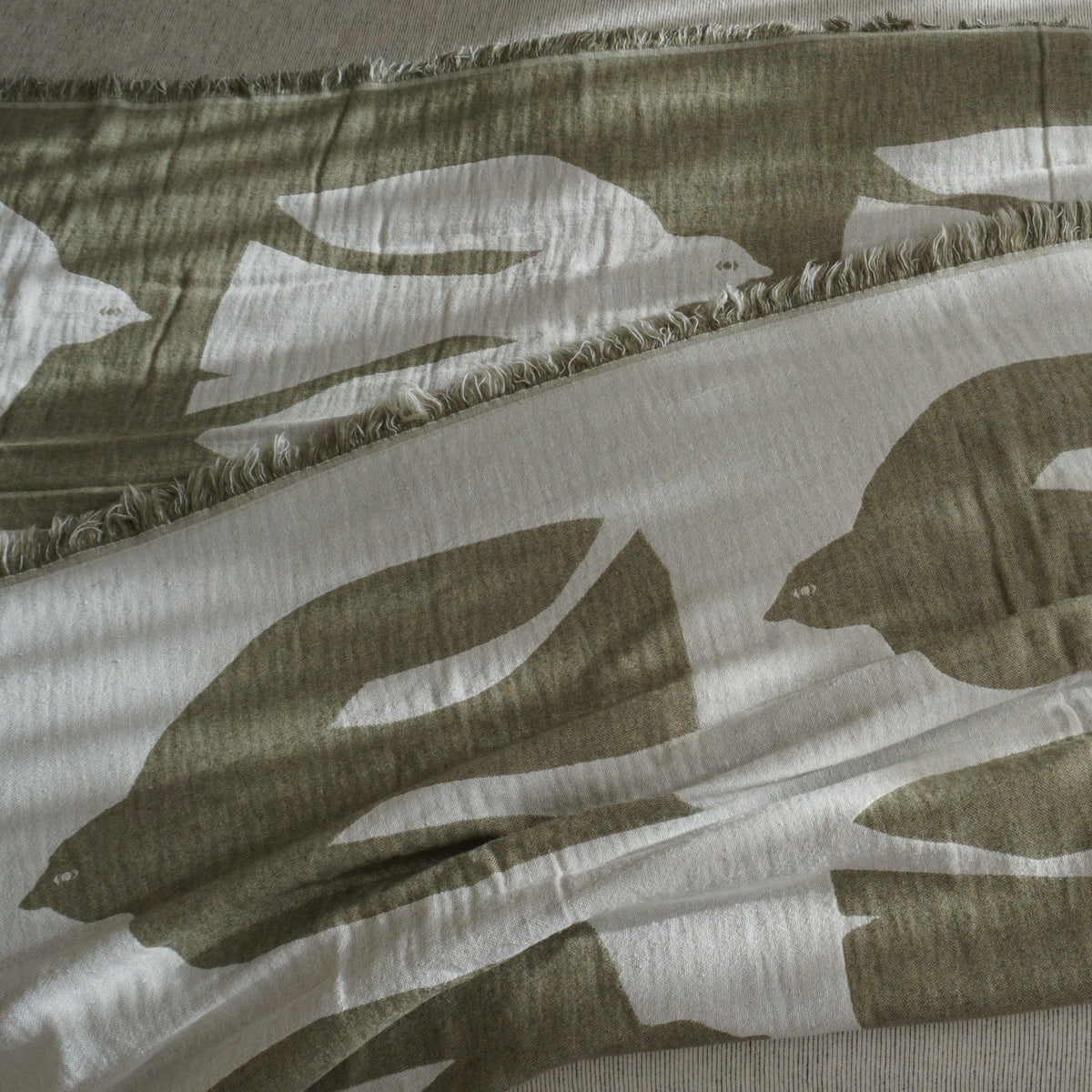 EARLY BIRD Cushion Cover | Olive by BRITA (brita-early-bird-cushion-olive)