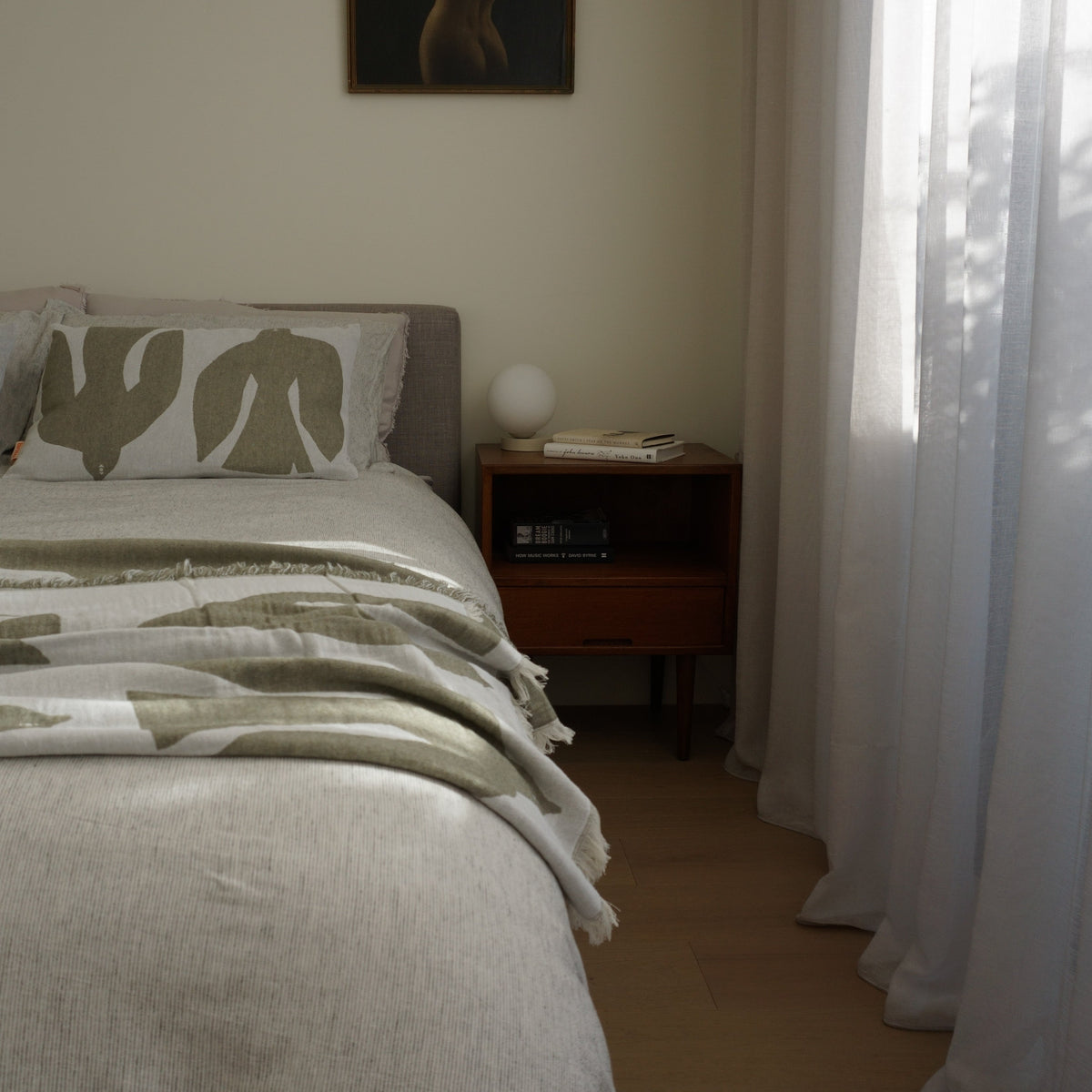 EARLY BIRD Cushion Cover | Olive by BRITA (brita-early-bird-cushion-olive)