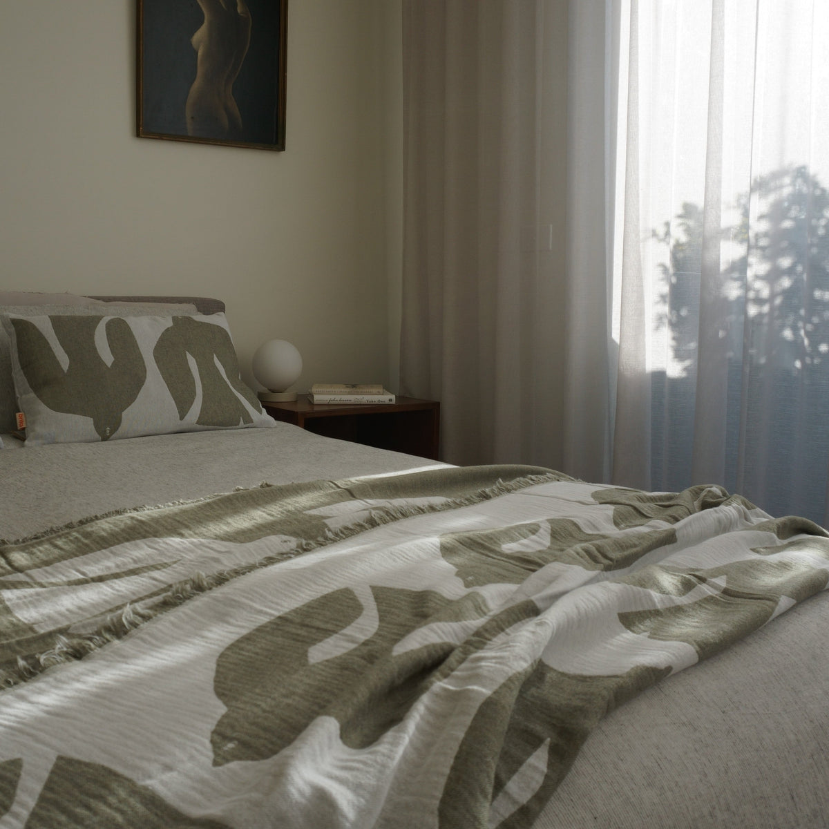 EARLY BIRD Cushion Cover | Olive by BRITA (brita-early-bird-cushion-olive)