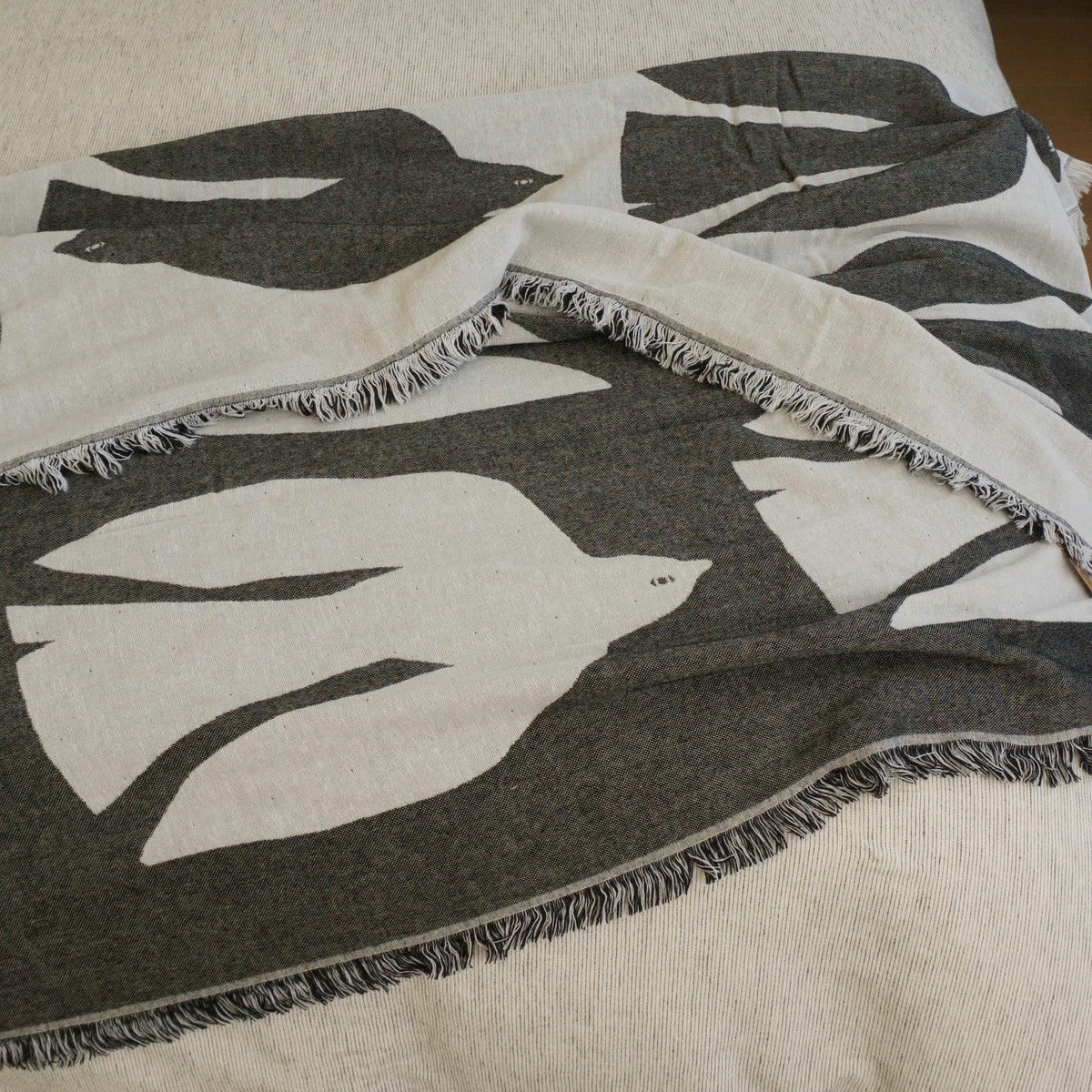 EARLY BIRD Throw | Beluga by BRITA (brita-early-bird-throw-beluga)