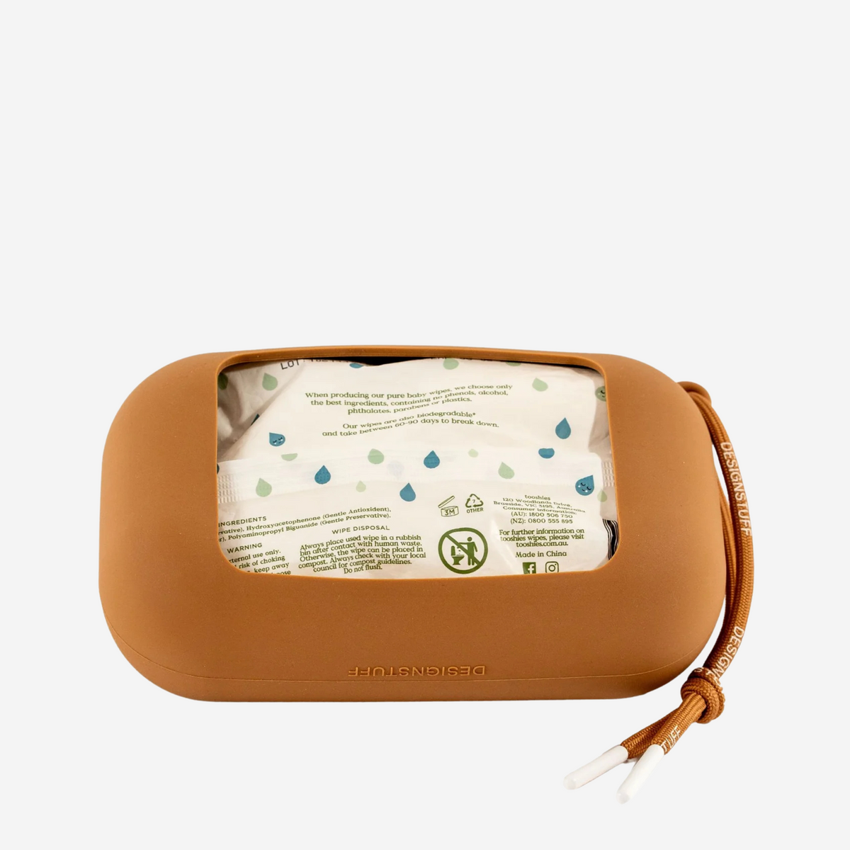 Wet Wipes Cover | Camel by DESIGNSTUFF (wet-wipes-camel)