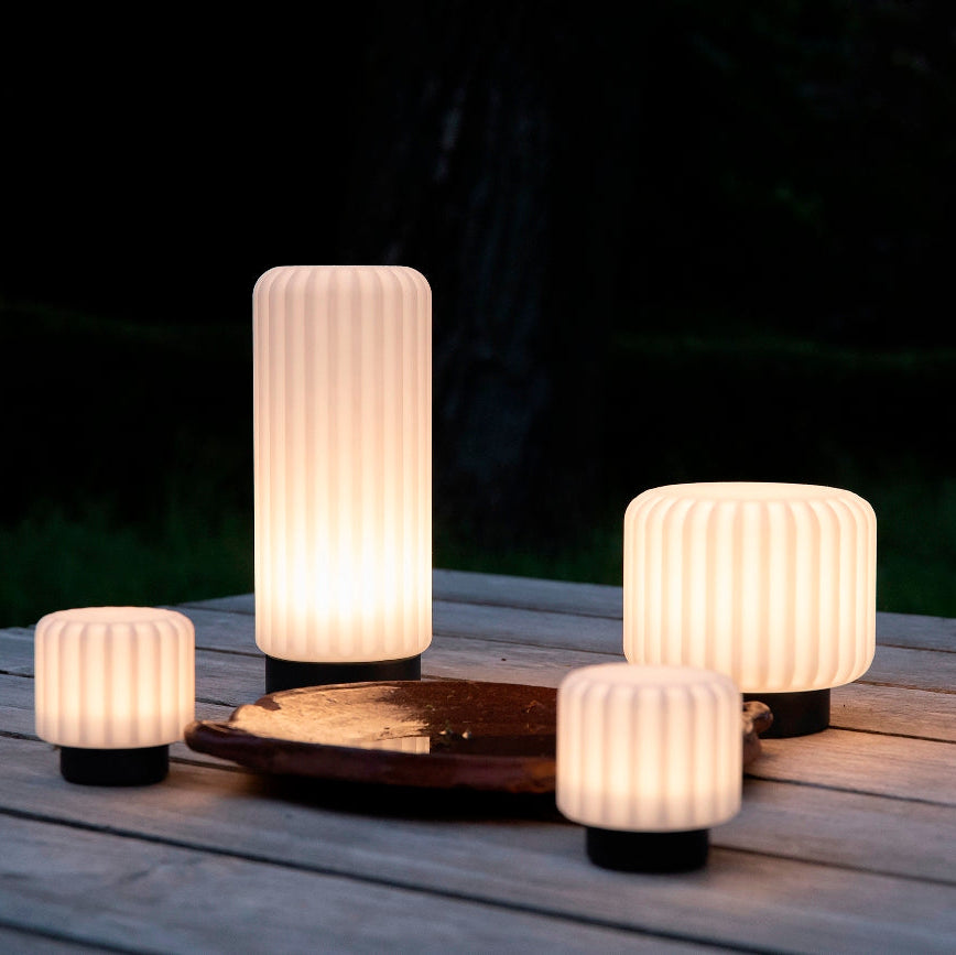 Atelier Pierre Dentelles 9 light & USB recharge | Black base | 9 cm