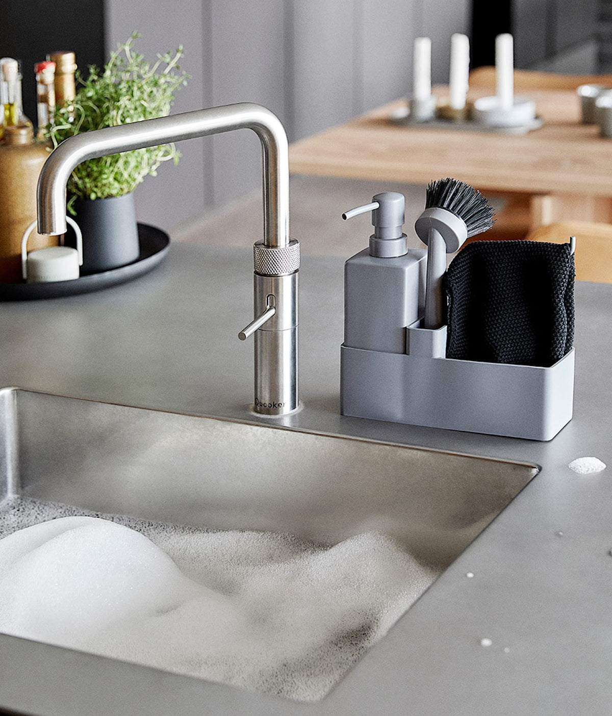 Dish Wash Set | Cool Grey by Zone Denmark (zone-dishwashing-set-cool-grey)