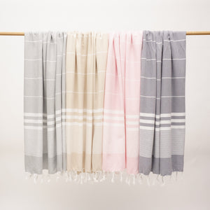 Ege Turkish Towel | Silver Grey