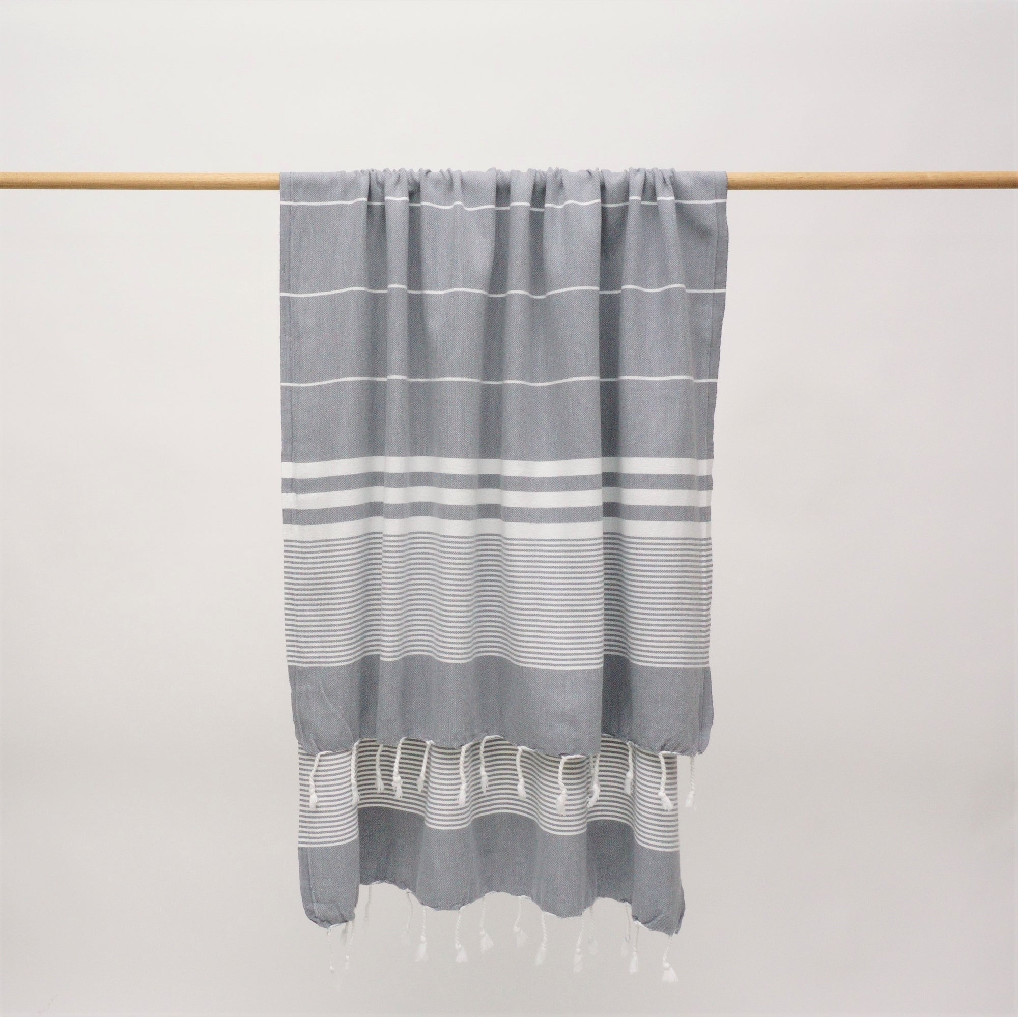 Ege Turkish Towel | Charcoal Grey