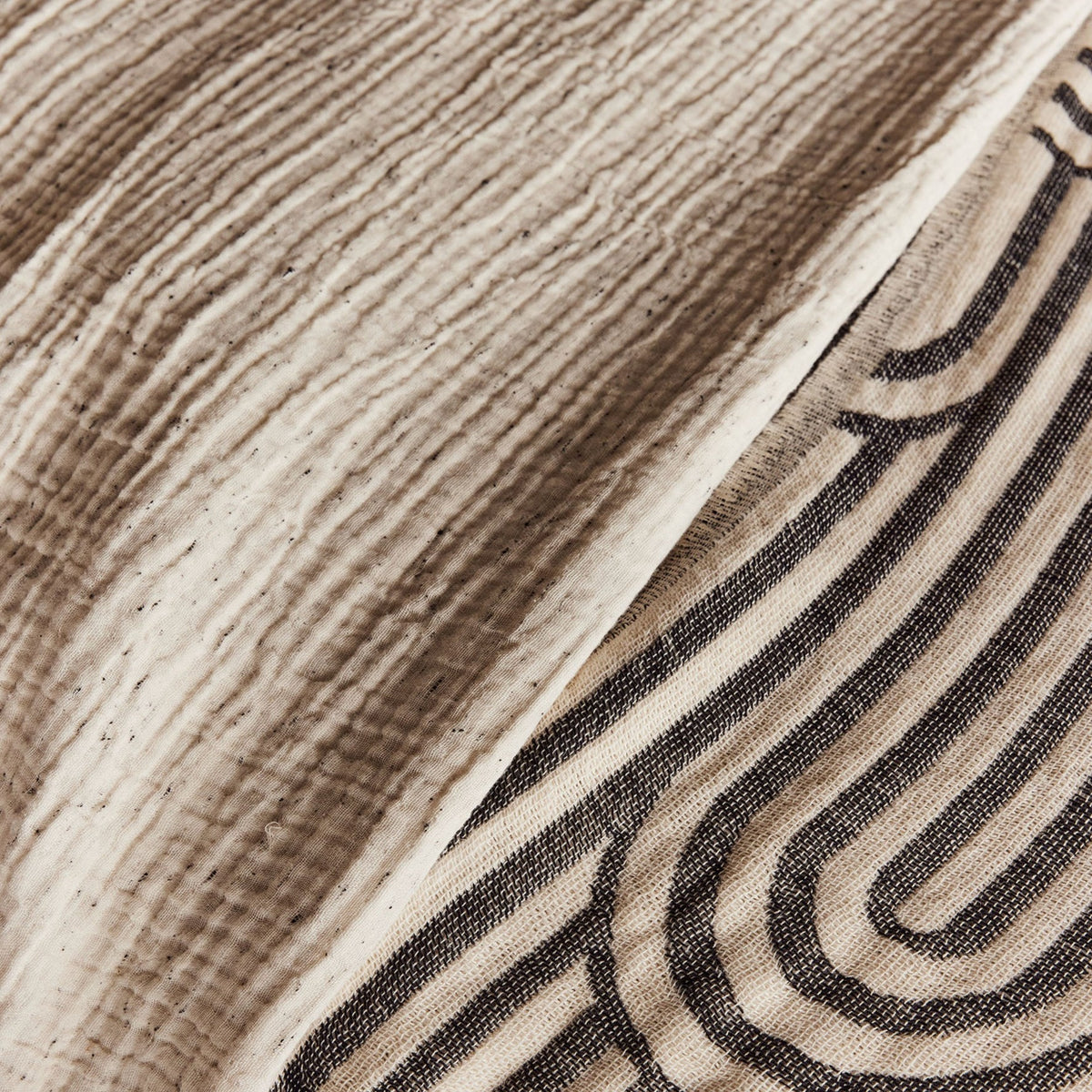 Enes Throw | Cream/Black Speckle by SAARDÉ (saarde-arches-throw-black-off-white)
