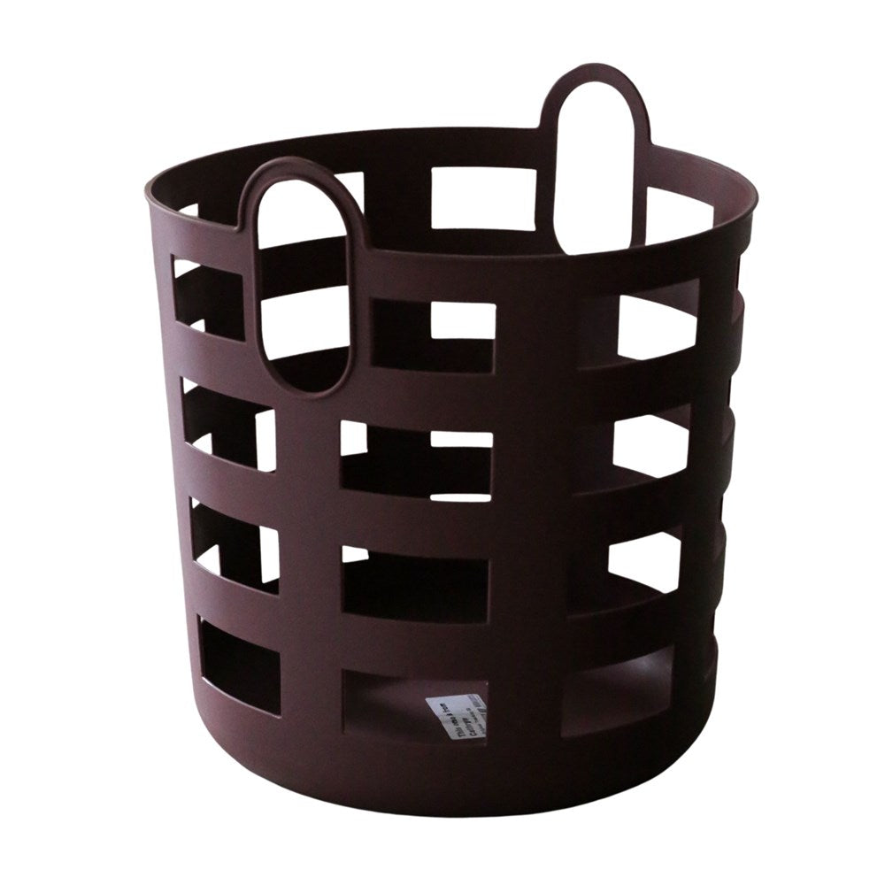 Storage & Laundry Basket L | Set 2 | Burgundy by DESIGNSTUFF (enkel-studio-storage-and-laundry-basket-l-burgandy-set-2)