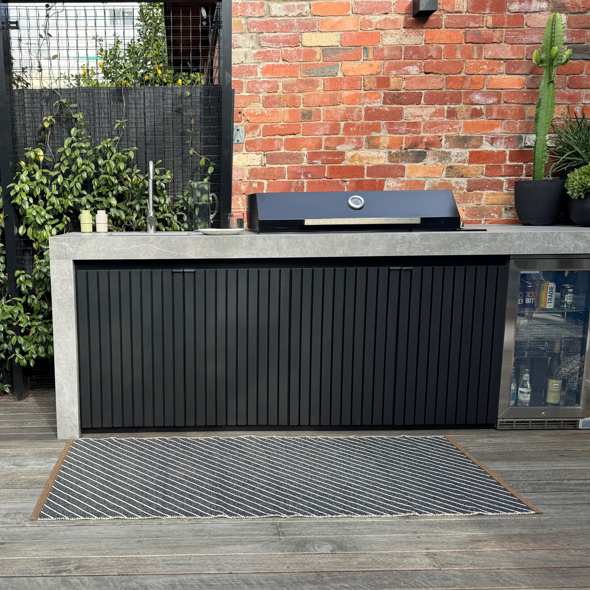 Ester Indoor/Outdoor Runner 70X180 | Beluga by BRITA (ester-indoor-outdoor-rug-70x180-beluga)