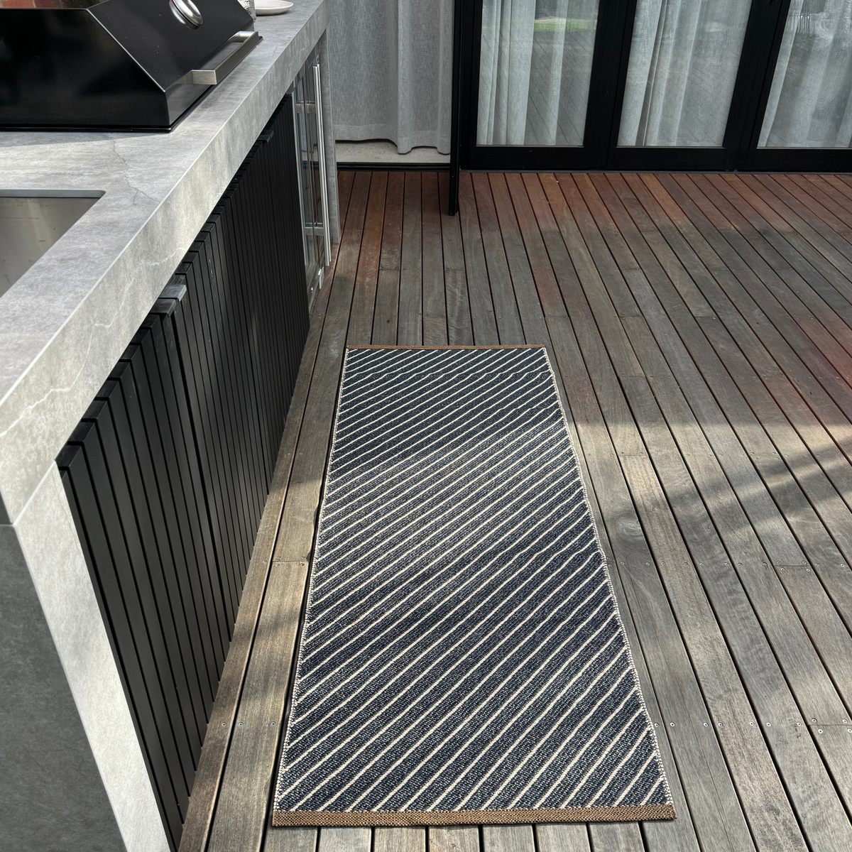 Ester Indoor/Outdoor Runner 70X180 | Beluga by BRITA (ester-indoor-outdoor-rug-70x180-beluga)