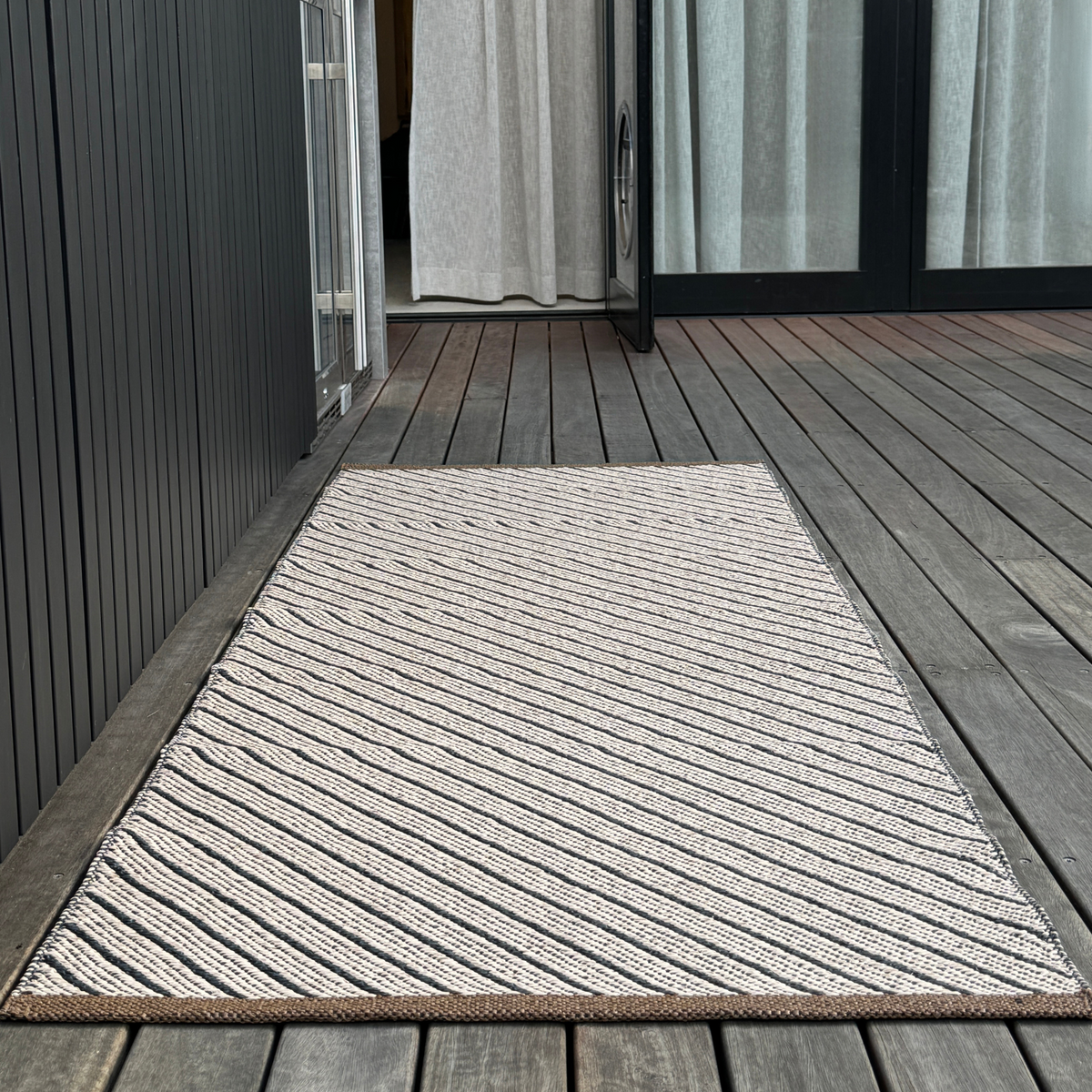 Ester Indoor/Outdoor Runner 70X180 | Beluga by BRITA (ester-indoor-outdoor-rug-70x180-beluga)