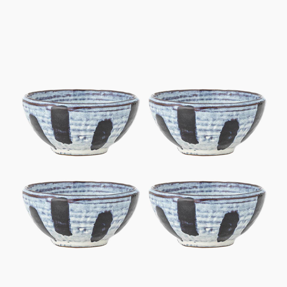 Ever Stoneware Bowls Set of 4 | Black by BLOOMINGVILLE (ever-bowl-set-of-4-black-stoneware)