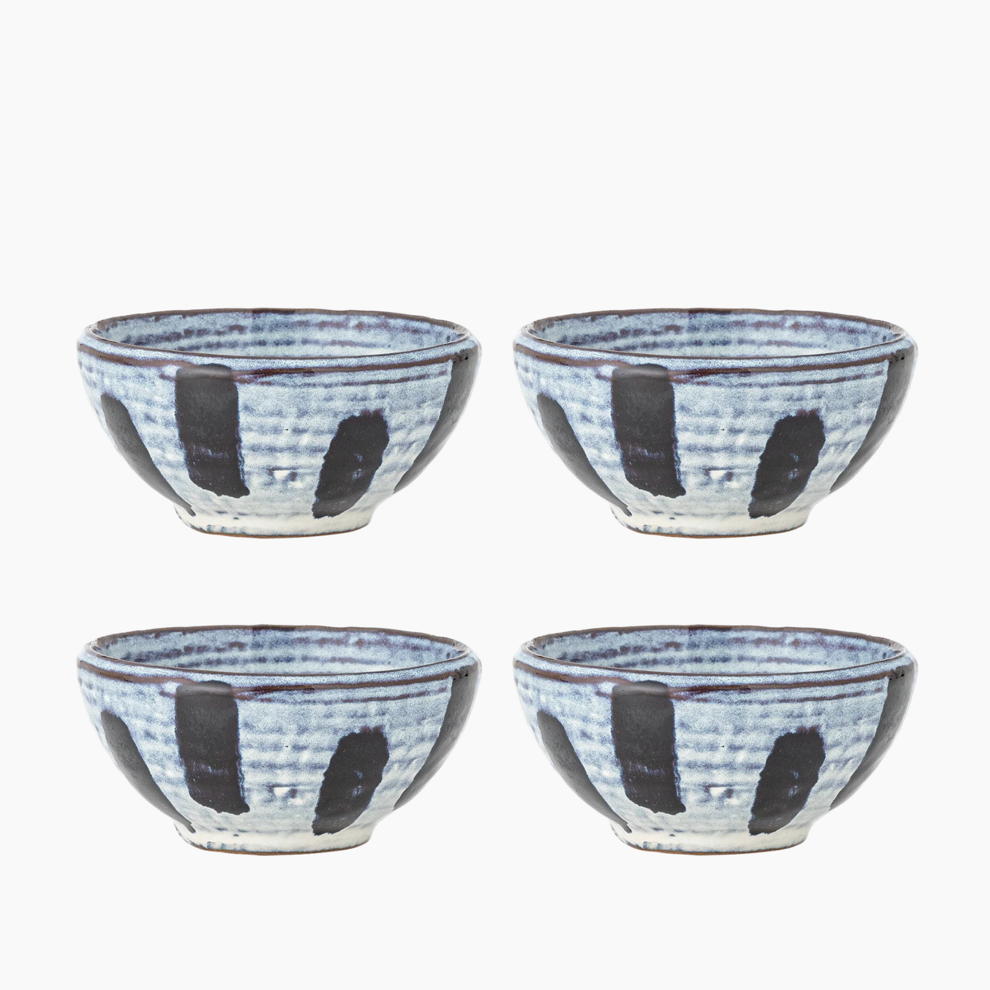 Ever Stoneware Bowls Set of 4 | Black by BLOOMINGVILLE (ever-bowl-set-of-4-black-stoneware)