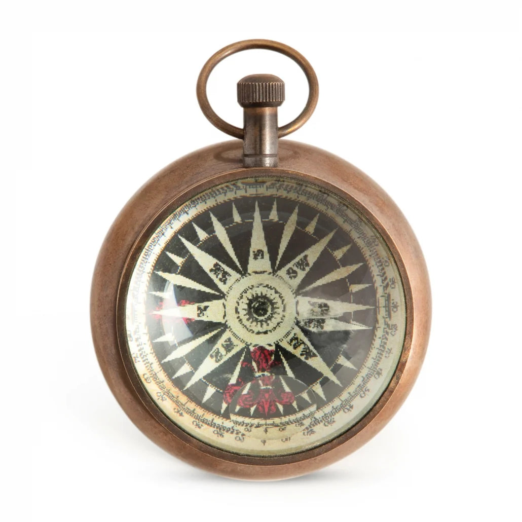 Porthole Eye of Time Clock - Bronze by AUTHENTIC MODELS (stand-for-eye-of-time-nickel-16)