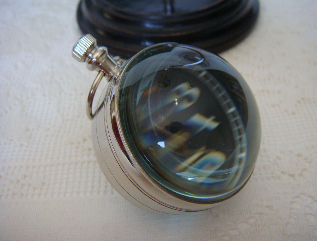 Eye Of Time Clock - Nickel by AUTHENTIC MODELS (stand-for-eye-of-time-nickel-13)