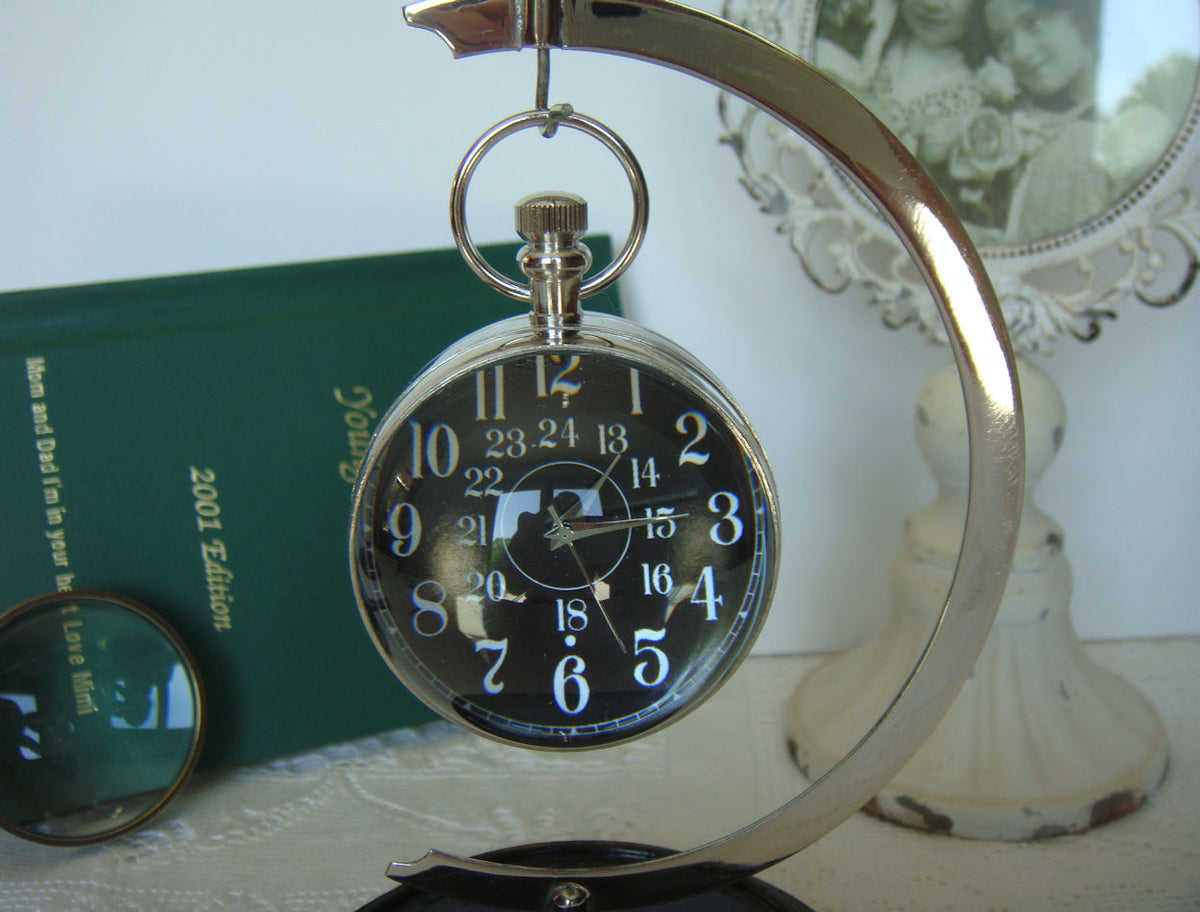 Eye Of Time Clock - Nickel by AUTHENTIC MODELS (stand-for-eye-of-time-nickel-13)