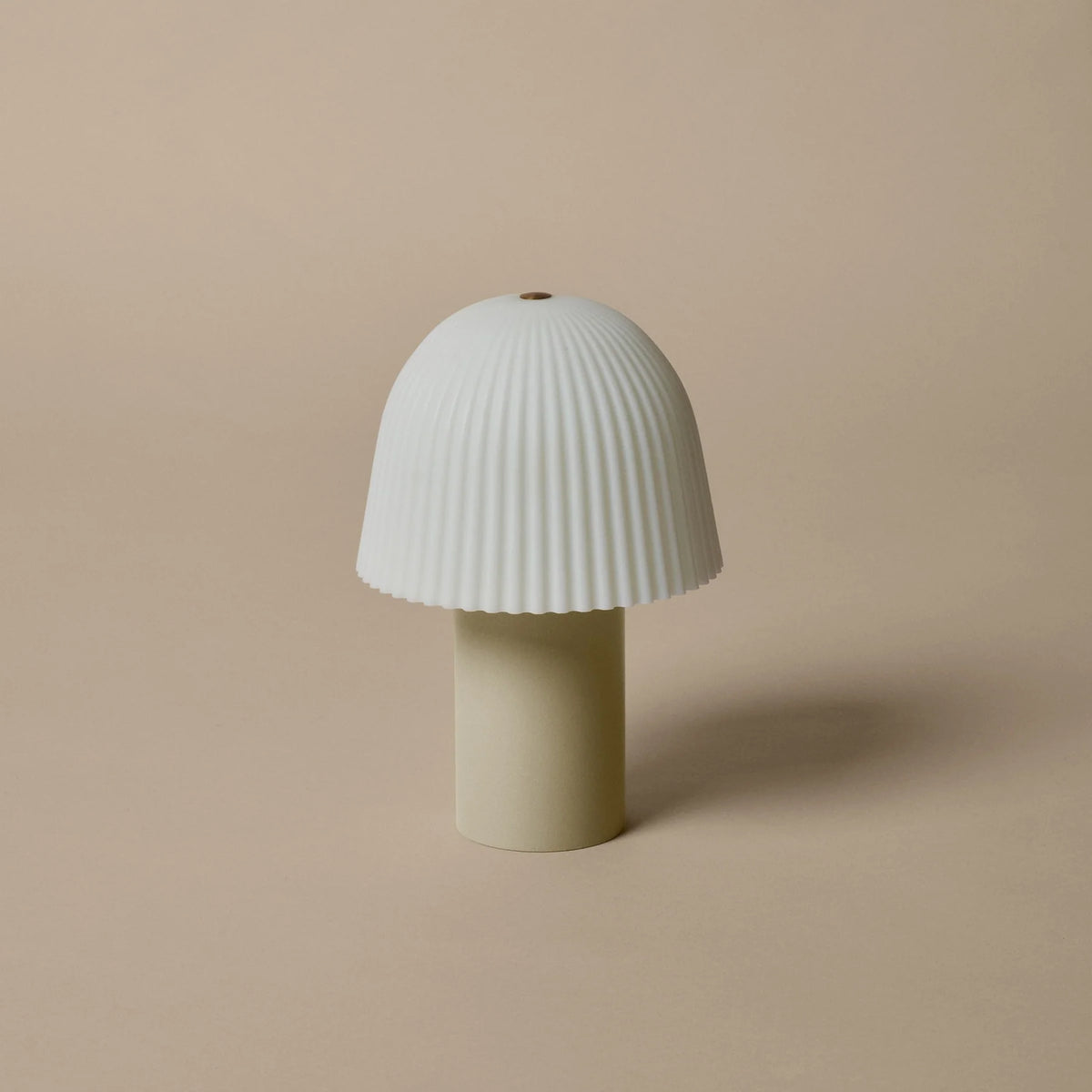 Frill Portable Lamp | Cashmere/White by FERM LIVING (frill-portable-lamp-cashmere-white)