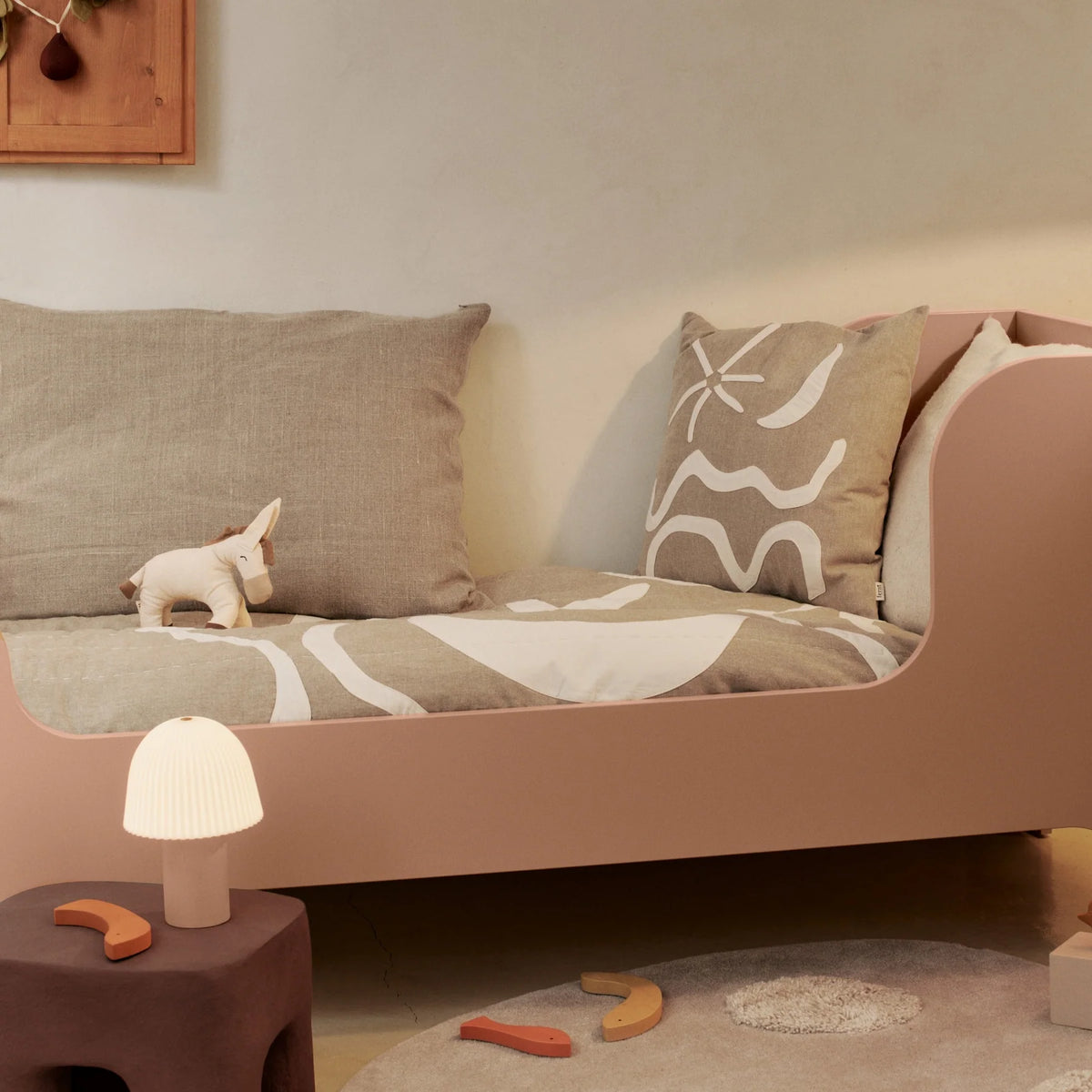 Frill Portable Lamp | Rose/White by FERM LIVING (frill-portable-lamp-rose-white)