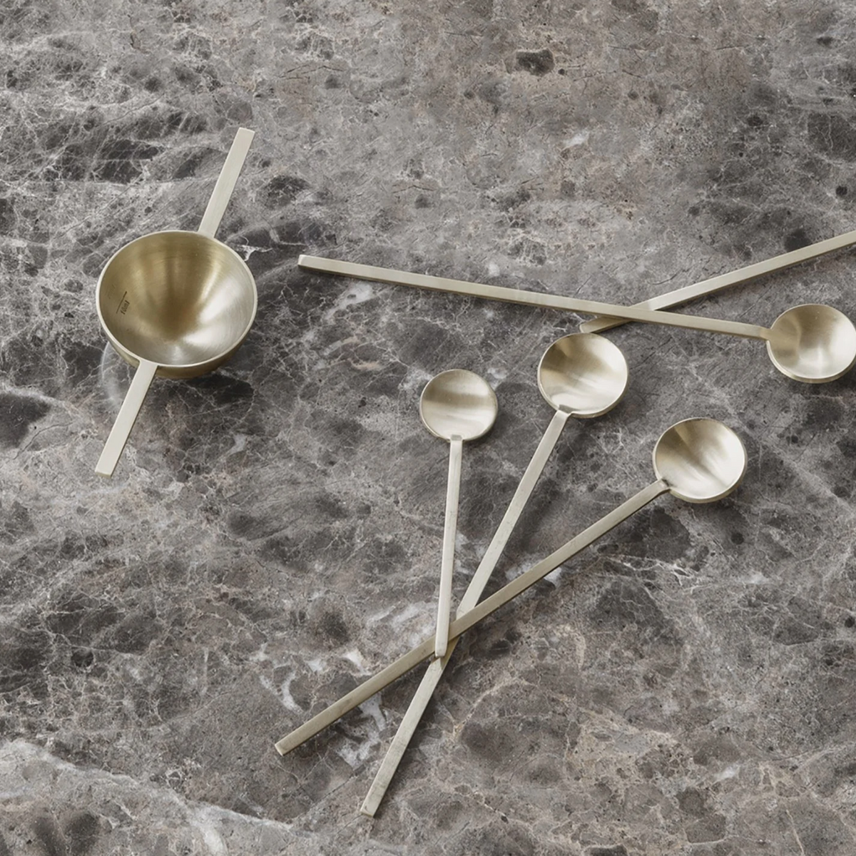 Fein Small Spoon | Brass by FERM LIVING (fein-small-spoon-brass)
