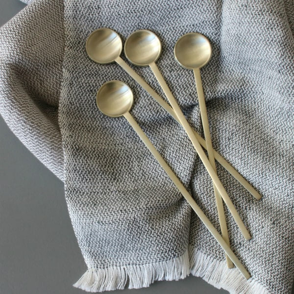 Fein Long Spoon | Brass by FERM LIVING (fein-small-spoon-brass-copy)