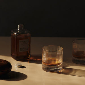 Ferm Living Ripple Tumbler Glasses | Set of 2 | Smoked Grey