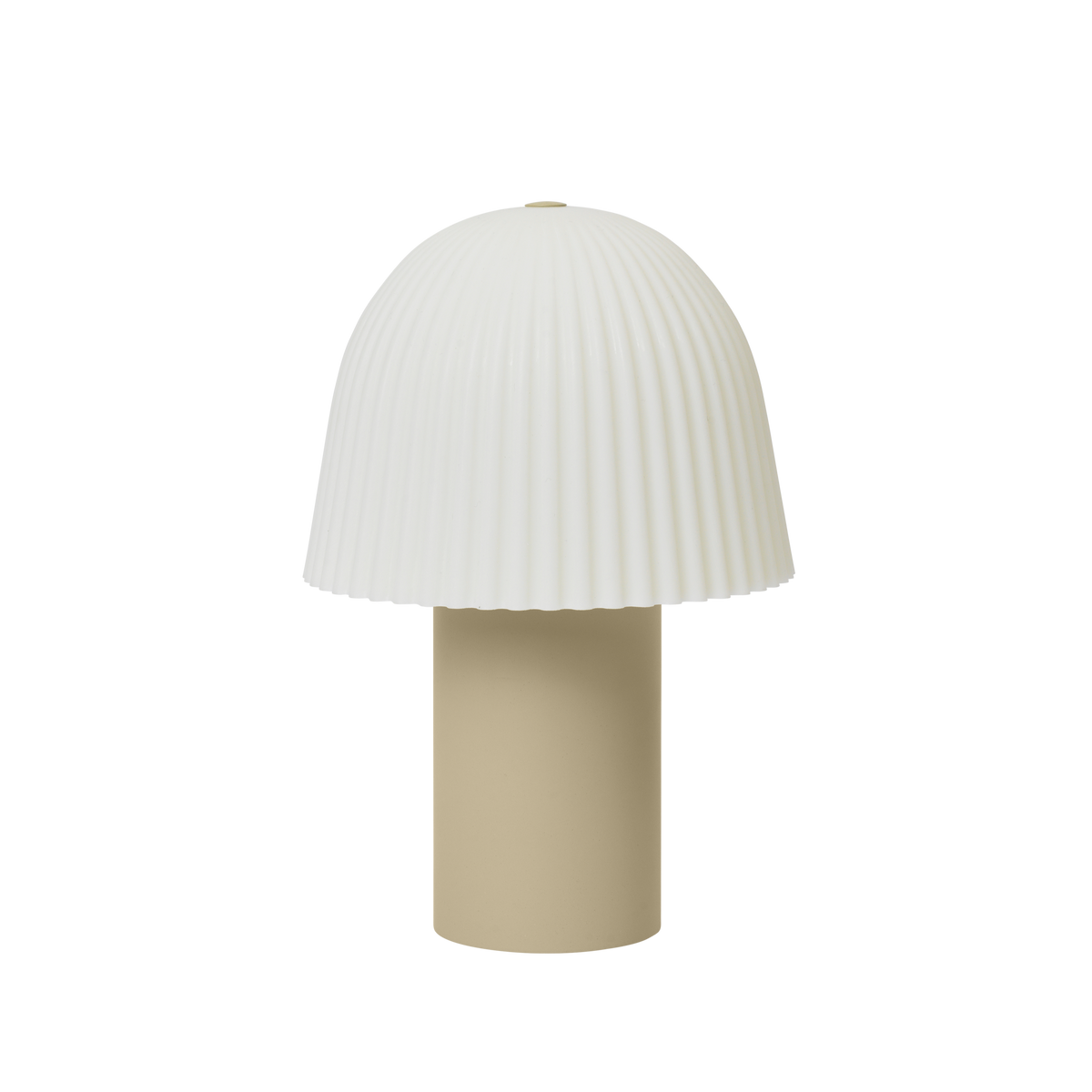 Frill Portable Lamp | Cashmere/White by FERM LIVING (frill-portable-lamp-cashmere-white)
