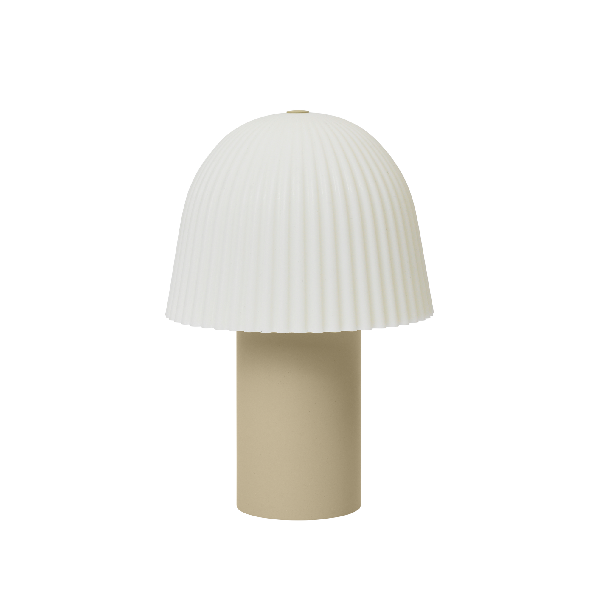 Frill Portable Lamp | Cashmere/White by FERM LIVING (frill-portable-lamp-cashmere-white)